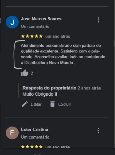 O que nossos clientes falam da gente